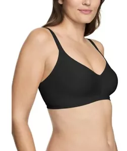 Warner Women's Super Soft Wireless Lined Comfort Bra Black X-Large Clearance New - Picture 1 of 4
