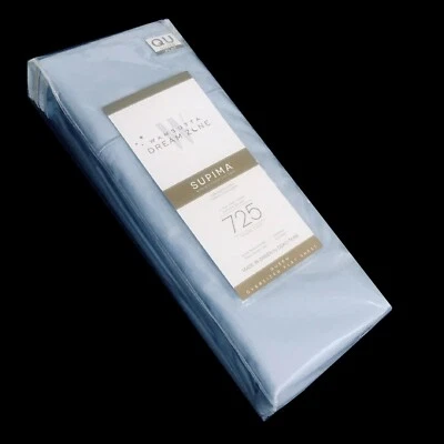 Sábana plana Wamsutta Dream Zone 725 TC algodón satén de gran tamaño REINA - AZUL CLARO Foto 1 de 4