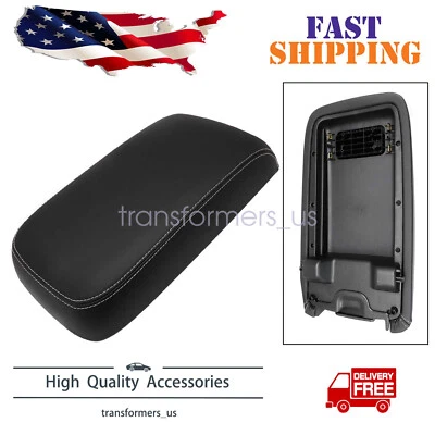 New For 2011-2017 Dodge Charger Complete Center Console Armrest Lid Cover Black - Изображение 1 из 4