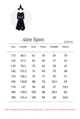 Disfraz de Mago Malvado para Niños Vestido Rosa Glinda Elphaba Vestido Negro Sombrero  Foto 1 de 4