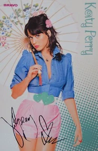 KATY PERRY - Tarjeta de autógrafo - Autógrafo firmado Fan Collection recortes  - Imagen 1 de 1