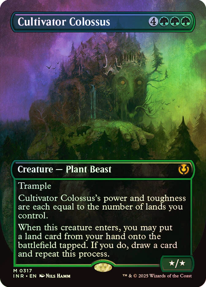 MTG FOIL Cultivator Colossus Borderless  - Innistrad Remastered #317 - Image 1 of 1