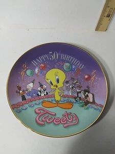 Franklin Mint Looney Tunes Tweety Bird Plate 1993 Preowned 8in. - Picture 1 of 2