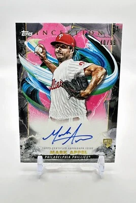Topps Inception Rookie and Emerging Stars 2023 automático (rojo) Mark Appel [40/99] Foto 1 de 2