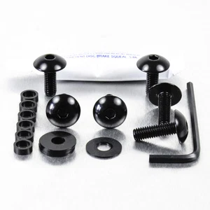 Aluminum Fairing Screw Kit Ducati Monster S2R 1000 05-07 Black - Picture 1 of 1