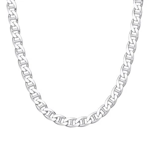 Sterling Silver 8.5mm ANCHOR Chain MARINER 16 18 20 22 24 26 30 inch - Picture 1 of 9