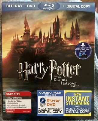 Harry Potter And The Deathly Hallows: Part 2 (Blu-ray + DVD) 4 Disc. - Image 1 of 2
