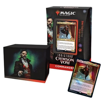 Black Red Vampiric Bloodline Commander Deck Innistrad Crimson Vow 100 Cards - Image 1 of 4