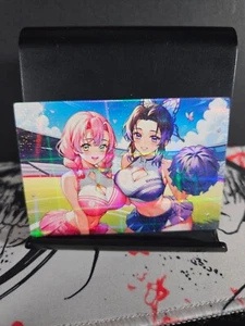 Tarjeta de arte Mitsuri & Shinobu Demon Slayer Holo Brillo Anime Sexy Waifu CCG - Imagen 1 de 3
