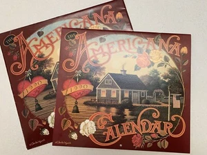1990 Americana Wysocki Art Calendar by AMCAL w/Original Sleeve - Picture 1 of 11