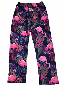 BRIEF INSANITY Pink Flamingo Fun Novelty Sleep Lounge Pants Mens Women's NWT