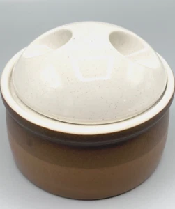 Vintage Mikasa Potters Art Stoneware Sugar Bowl w/Lid "Buckskin" AH 8012 - Picture 1 of 8
