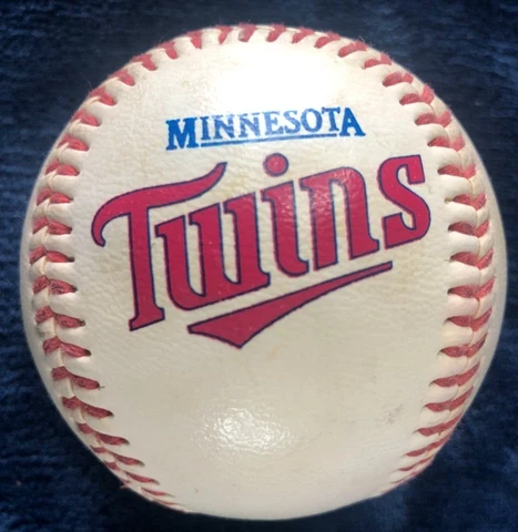 Minnesota Twins Logo Baseball Vinyl Cover Antique Toned Cover