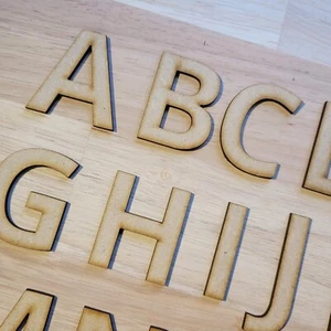 Large Wooden Letters MDF Sans BOLD DISPLAY SHOP Font 10-60cm 3mm UK Sign Craft - Picture 1 of 15