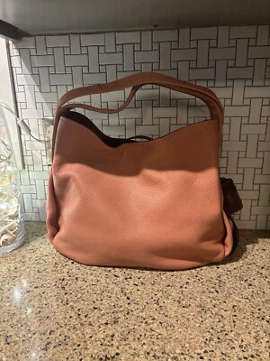 COACH 1941 BANDIT HOBO 39 Glovetanned Pebble Leather Handbag MELON 86760 - Image 1 of 4