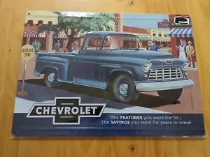 Vintage Old School Chevy Silverado Pickup Metal Sign 12 * 17 Inch New - Picture 1 of 1