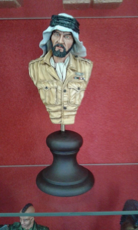 Buste peint 1/9 SAS ANGLAIS (rat du désert) seconde guerre mondiale - Photo 1/1