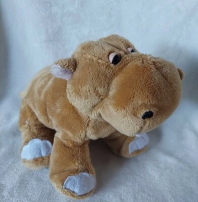 Ganz Webkinz 9" Mud Hippo Brown Hippopotamus Plush Lovey Toy No Code - Image 1 of 4