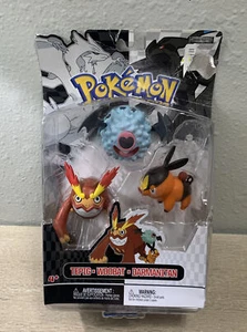 Pokemon Figure Multipack B&W Series #4 Tepig, Woobat and Darmanitan - Picture 1 of 8