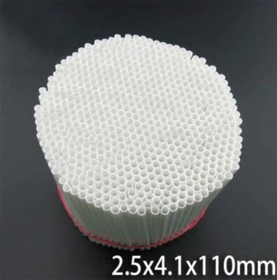 2.5x4.1x110mm Round White PP Plastic Round Hollow Tube Pipe DIY Model Crafts - Image 1 of 3