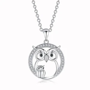 Owl necklace | Owl jewelry | Owl pendant necklace - Picture 1 of 3