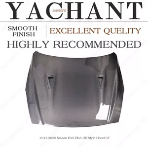 CARBON OE Style Hood Cover Auto Kit For 2017-2020 Nissan R35 EBA Front Bonnet - Bild 1 von 24
