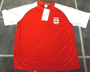 T-SHIRT CALCIO DA UOMO L ROSSA INGLAND BIANCA 2010 FIFA COPPA DEL MONDO PETTO 42" - Foto 1 di 2