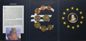 EURO KMS PORTUGAL mit Jahresgedenkprägung 2002 Silber - Bild 1 von 4