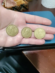 Mexico Thousand Pesos 3 Coin Set Aluminum Bronze 1988,1989 - Picture 1 of 7