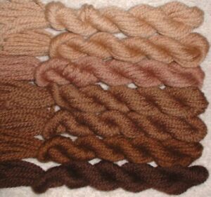 Paternayan Wool 3ply Persian Yarn Needlepoint Crewel 430 Chocolate Brown Family