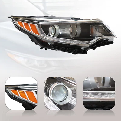 For Kia Optima 2016 2017 2018 Halogen w/ LED DRL Headlight Assembly Passenger RH - Image 1 of 4