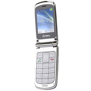 BNIB Olympia Style 2G Silver Dual-SIM Factory Unlocked OEM Cellphone - Picture 1 of 1