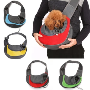 Pet Carrier Puppy Dog Cat Pouch Sling Mesh Outdoor Shoulder Chest Backpack Bag - Bild 1 von 20