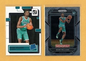 MARK WILLIAMS RC 2x Lot 2022-23 Panini Prizm Monopoly & Donruss Rated Rookies - Picture 1 of 2