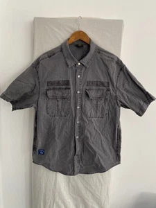 CAT Grey Short Sleeve Over Shirt Size S - Picture 1 of 4