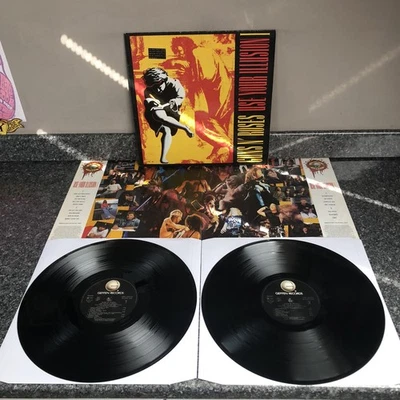 2LP VINYL  GUNS N ROSES USE YOUR ILLUSION 1  GEF 24415 EUROPE 1ST PRESS EX/EX - Image 1 of 4