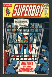SUPERBOY #186  DC 1972 - Nick Cardy & Bob Brown Art - Leo Dorfman Story - FN- - Picture 1 of 2
