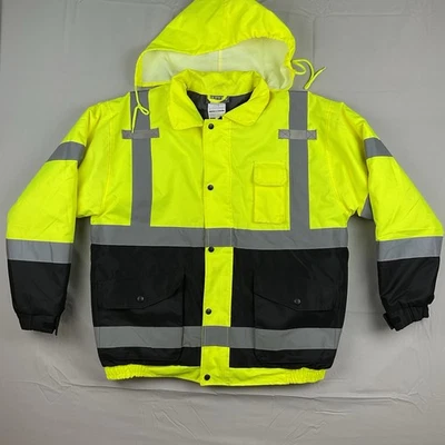 Utility Pro Hi Vis Reflective Safety Jacket XL Mens Workwear Winter Waterproof - Image 1 of 4