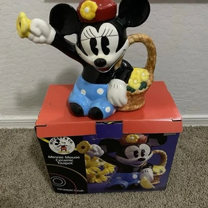 Vintage Treasure Craft Mickey Mouse Keramik Keksdose Neu Offene Box - Bild 1 von 6