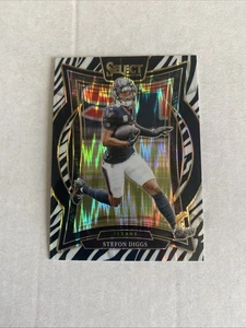 Stefon Diggs 2024 Panini Select Concourse Zebra Prizm SSP #94 Texans - Imagen 1 de 2
