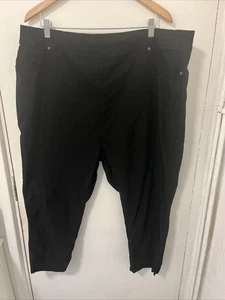 Yours Clothing Black Stretch Cropped Trousers Size 22 24 - Picture 1 of 5