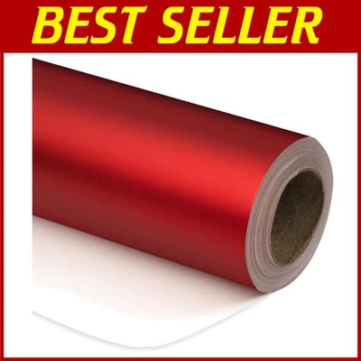Red Matte Wrapping Paper Roll 30"x100' - Gift Wrap - Image 1 of 4
