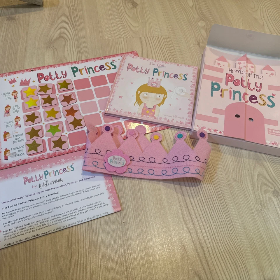 Potty Princess Training Kit Magnetic Chart Crown And Book - Изображение 1 из 4