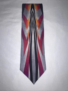 Vitaliano Pancaldi Designer Luxury Men's 100% Silk Necktie - Vintage - Abstract - Picture 1 of 9