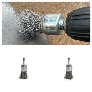 2pcs Wire Brush Metal Rust Removal Wire Wheel Electric Drill Grinding Brush - Picture 1 of 5