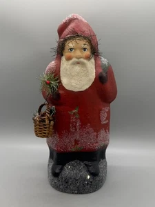 Seasons Gone by, Pappmaché Belsnickle rot Weihnachtsmann Weihnachten - Bild 1 von 8