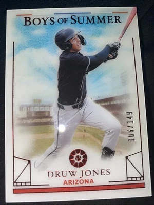 2024 Panini Boys of Summer - Druw Jones #28 Red /149 (RC) - Image 1 of 2