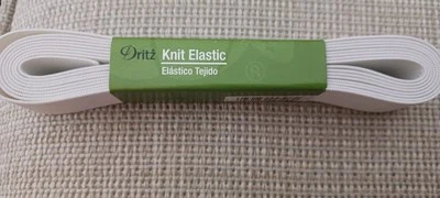 Dritz Tejido Elástico 1 pulgada x 3 yardas 9518W Blanco Foto 1 de 4