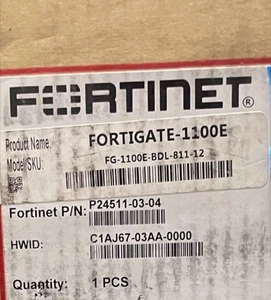 Fortinet FG-1100E FG-1100E-BDL-809-12 FortiGate 1100E Series - Picture 1 of 3