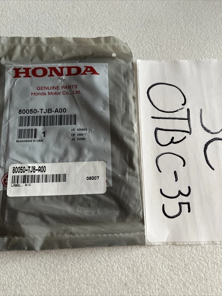 Genuine Acura 2019-2021 Acura RDX - Label Air Conditioner 80050-TJB-A00 - Image 1 of 1